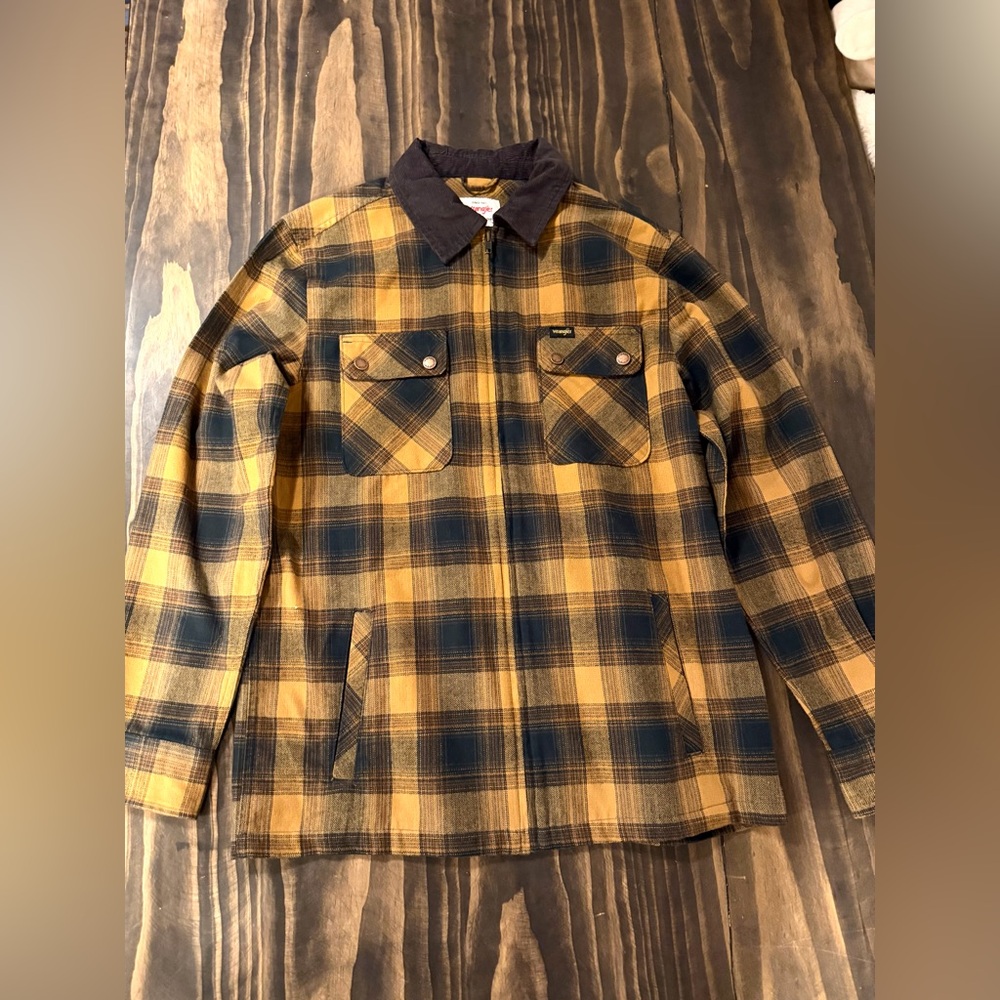 Wrangler Mens zip-up flannel‎ jacket size small